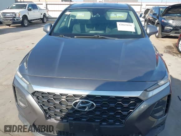 2019 Hyundai Santa Fe SE with VIN 5NMS2CAD1KH116655, listed as a IAAI auction lot 42865036 with 80,643 mi miles and . Bid and sale history available at DreamBid. Image 13.