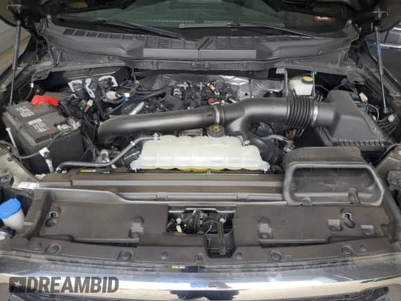 2024 Ford F-150 Lariat with VIN 1FTFW5L83RKE25818, listed as a Copart auction lot 64980445 with 13,717 mi miles and Salvage title. Bid and sale history available at DreamBid. Image 11.