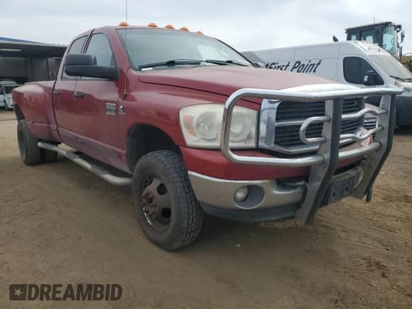 2007 Dodge 3500 SLT with VIN 3D7MX48C37G756954, listed as a Copart auction lot 75063344 with 293,538 mi miles and Salvage title. Bid and sale history available at DreamBid. Image 4.