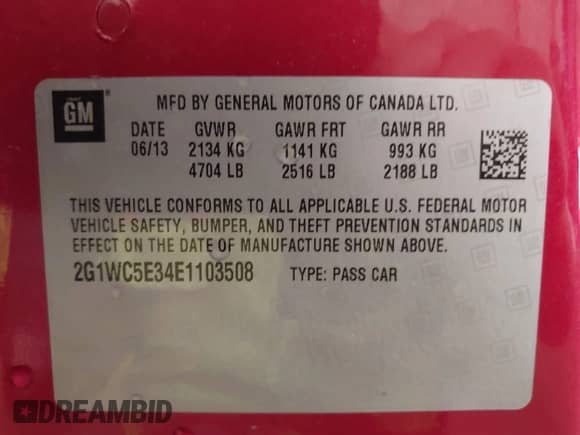 2014 Chevrolet Impala LTZ с VIN 2G1WC5E34E1103508, выставлен на аукционе IAAI как лот 42660804 с пробегом 148 857 миль миль и . История ставок и продаж доступна на DreamBid. Изображение 9.