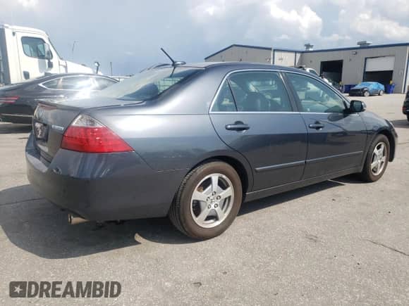 2007 Honda Accord with VIN JHMCN36487C001284, listed as a Copart auction lot 60280005 with 89,558 mi miles and Salvage title. Bid and sale history available at DreamBid. Image 3.