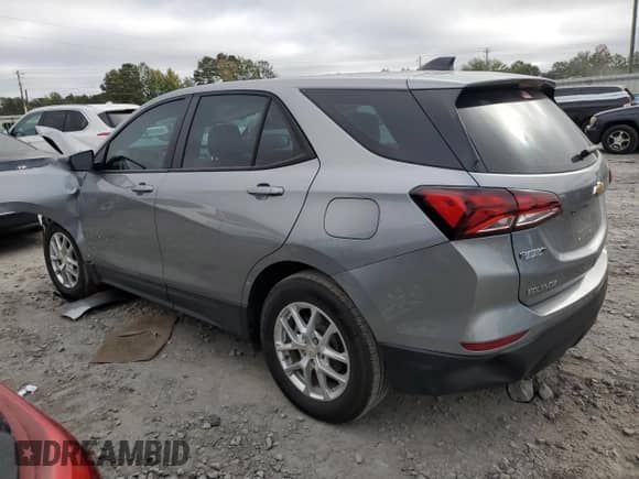2024 Chevrolet Equinox LS with VIN 3GNAXHEG8RL330464, listed as a Copart auction lot 85497405 with 37,236 mi miles and Salvage title. Bid and sale history available at DreamBid. Image 2.