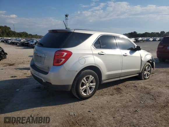 2017 Chevrolet Equinox LS with VIN 2GNALBEK5H1537603, listed as a Copart auction lot 84837515 with 92,792 mi miles and Salvage title. Bid and sale history available at DreamBid. Image 3.
