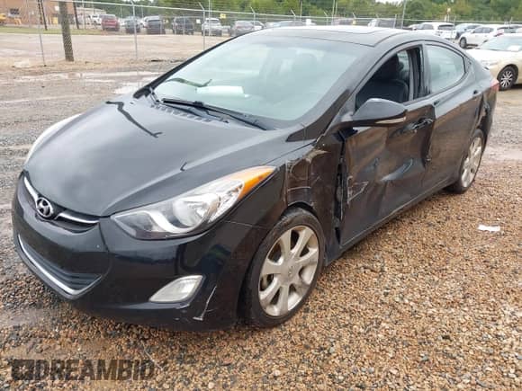 2013 Hyundai Elantra GLS with VIN KMHDH4AE7DU728890, listed as a IAAI auction lot 40365489 with 230,693 mi miles and . Bid and sale history available at DreamBid. Image 2.