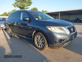 2014 Nissan Pathfinder SV z VIN 5N1AR2MN3EC734824, wystawiony jako IAAI lot #42592547 z przebiegiem 94 529 mil mil oraz . Historia ofert i sprzedaży dostępna na DreamBid. Obrazek 1.