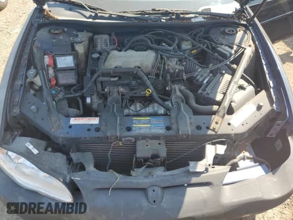 2005 Chevrolet Monte Carlo LS with VIN 2G1WW12E759108371, listed as a Copart auction lot 62668045 with Not provided miles and Salvage title. Bid and sale history available at DreamBid. Image 11.