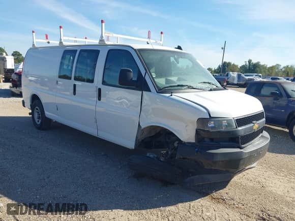 2024 Chevrolet Express Cargo с VIN 1GCWGBFP7R1236917, выставлен на аукционе IAAI как лот 43221730 с пробегом 6 094 миль миль и . История ставок и продаж доступна на DreamBid. Изображение 1.