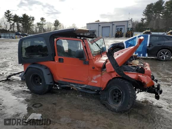 2005 Jeep Wrangler Rubicon with VIN 1J4FA69S35P336961, listed as a Copart auction lot 45236805 with Not provided miles and Clean title. Bid and sale history available at DreamBid. Image 4.