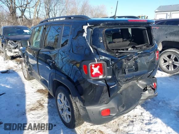 2018 Jeep Renegade Latitude with VIN ZACCJABB4JPG95447, listed as a IAAI auction lot 41345819 with 101,512 mi miles and . Bid and sale history available at DreamBid. Image 3.