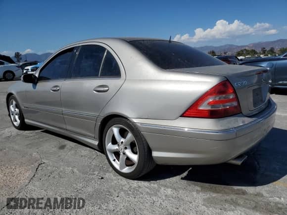 2006 Mercedes-Benz C 230 Sport with VIN WDBRF52H56F741688, listed as a Copart auction lot 71673215 with 126,999 mi miles and Salvage title. Bid and sale history available at DreamBid. Image 2.