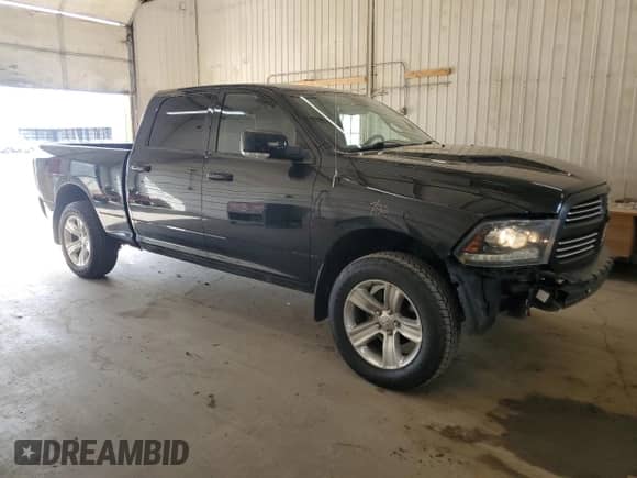 2016 Ram 1500 Sport with VIN 1C6RR7UT6GS151215, listed as a Copart auction lot 48485005 with 117,410 mi miles and Salvage title. Bid and sale history available at DreamBid. Image 4.