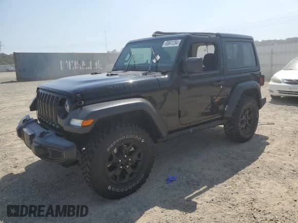 2022 Jeep Wrangler Willys с VIN 1C4GJXAG5NW144826, выставлен на аукционе Copart как лот 65841284 с пробегом 33 326 миль миль и Списание • Salvage title. История ставок и продаж доступна на DreamBid. Изображение 1.