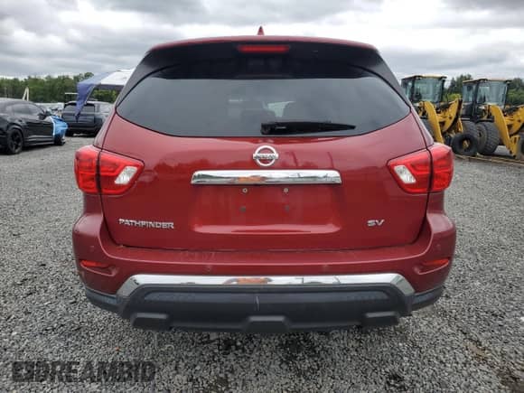 2019 Nissan Pathfinder SV with VIN 5N1DR2MN5KC593926, listed as a Copart auction lot 69218735 with 97,295 mi miles and Salvage title. Bid and sale history available at DreamBid. Image 6.
