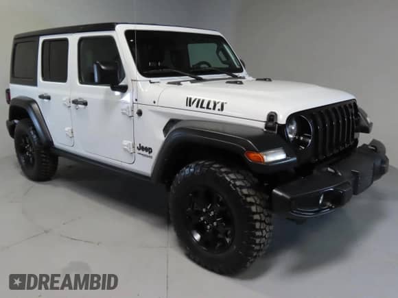 2022 Jeep Wrangler Unlimited Willys Sport с VIN 1C4HJXDN3NW263019, выставлен на аукционе Copart как лот 41880705 с пробегом 16 231 миль миль и Списание • Salvage title. История ставок и продаж доступна на DreamBid. Изображение 1.