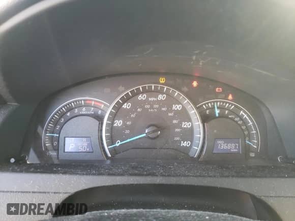 2012 Toyota Camry LE with VIN 4T4BF1FK7CR202628, listed as a Copart auction lot 86231125 with 136,887 mi miles and Salvage title. Bid and sale history available at DreamBid. Image 9.