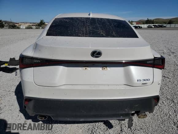 2021 Lexus IS 300 with VIN JTHC81F25M5047486, listed as a Copart auction lot 58201405 with 19,477 mi miles and Salvage title. Bid and sale history available at DreamBid. Image 6.