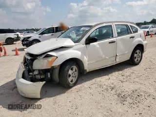 2007 Dodge Caliber with VIN 1B3HB28B37D262260, listed as a Copart auction lot 65095945 with 209,723 mi miles and Salvage title. Bid and sale history available at DreamBid. Image 1.