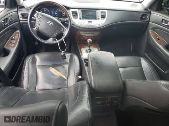 2010 Hyundai Genesis with VIN KMHGC4DFXAU105856, listed as a Copart auction lot 63817705 with 120,773 mi miles and Salvage title. Bid and sale history available at DreamBid. Image 8.