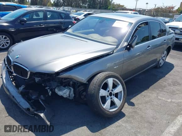2006 BMW 7 Series 750i with VIN WBAHL83576DT05171, listed as a IAAI auction lot 42923233 with 66,131 mi miles and . Bid and sale history available at DreamBid. Image 17.