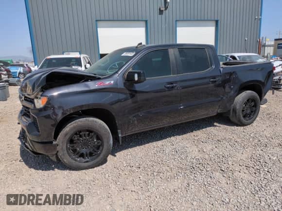 2022 Chevrolet Silverado 1500 RST with VIN 1GCUDEET2NZ602939, listed as a Copart auction lot 56481435 with Not provided miles and Salvage title. Bid and sale history available at DreamBid. Image 1.