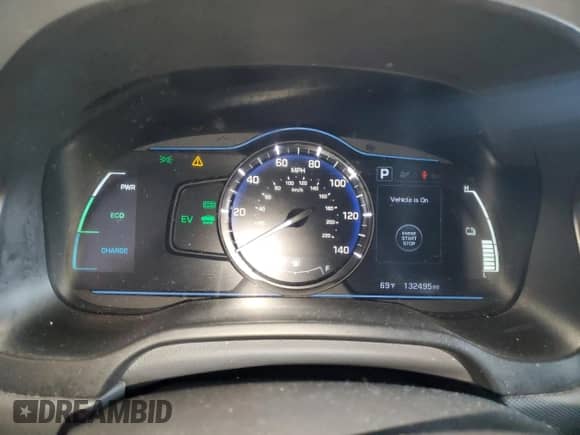2017 Hyundai Ioniq Blue z VIN KMHC65LC2HU056486, wystawiony jako Copart lot #80168395 z przebiegiem 132 495 mil mil oraz Szkoda całkowita • Salvage title. Historia ofert i sprzedaży dostępna na DreamBid. Obrazek 9.