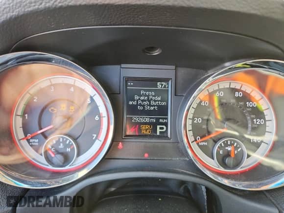 2012 Dodge Durango R/T with VIN 1C4SDJCT6CC312044, listed as a Copart auction lot 84252765 with 292,608 mi miles and Clean title. Bid and sale history available at DreamBid. Image 9.