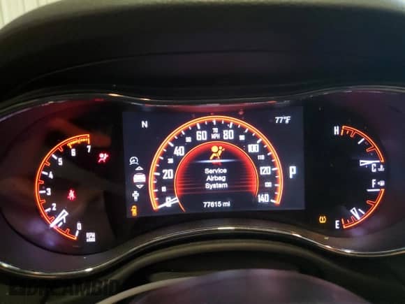 2016 Dodge Durango R/T z VIN 1C4SDJCT5GC455945, wystawiony jako Copart lot #65327285 z przebiegiem 77 615 mil mil oraz Szkoda całkowita • Salvage title. Historia ofert i sprzedaży dostępna na DreamBid. Obrazek 9.