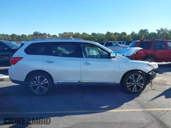 2018 Nissan Pathfinder S with VIN 5N1DR2MN2JC619879, listed as a IAAI auction lot 43453776 with 185,402 mi miles and . Bid and sale history available at DreamBid. Image 14.