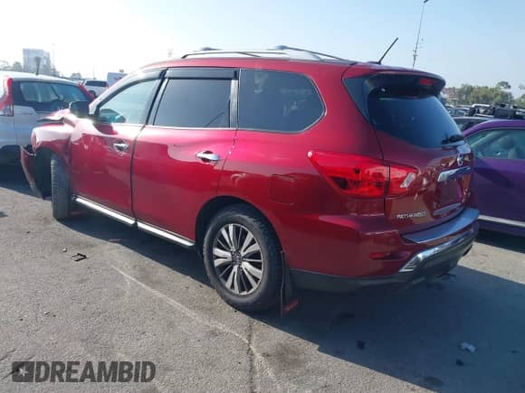 2018 Nissan Pathfinder SL with VIN 5N1DR2MN4JC663009, listed as a IAAI auction lot 42510610 with 109,464 mi miles and . Bid and sale history available at DreamBid. Image 3.