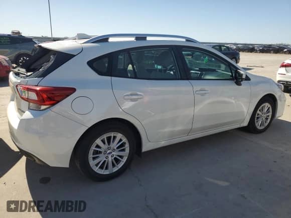 2018 Subaru Impreza Premium with VIN 4S3GTAD65J3713387, listed as a Copart auction lot 48883305 with 34,692 mi miles and Salvage title. Bid and sale history available at DreamBid. Image 3.
