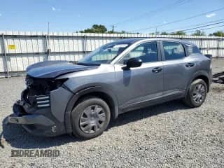 2025 Nissan Kicks S with VIN 3N8AP6BB9SL309607, listed as a Copart auction lot 70124975 with 31,378 mi miles and Salvage title. Bid and sale history available at DreamBid. Image 1.