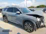 2023 Nissan Pathfinder Platinum with VIN 5N1DR3DH2PC241541, listed as a Copart auction lot 80838075 with 43,063 mi miles and Clean title. Bid and sale history available at DreamBid. Image 4.