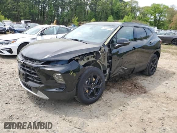 2024 Chevrolet Blazer LT with VIN 3GNKBJRS6RS199484, listed as a Copart auction lot 56480945 with 9,255 mi miles and Salvage title. Bid and sale history available at DreamBid. Image 1.