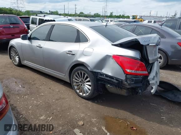 2014 Hyundai Equus Signature with VIN KMHGH4JH1EU077927, listed as a IAAI auction lot 42178629 with 127,064 mi miles and . Bid and sale history available at DreamBid. Image 3.