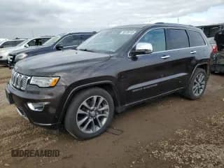 2017 Jeep Grand Cherokee Overland with VIN 1C4RJFCG7HC620337, listed as a Copart auction lot 85735145 with 78,493 mi miles and Salvage title. Bid and sale history available at DreamBid. Image 1.