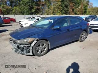 2017 Hyundai Elantra SE with VIN 5NPD84LFXHH167790, listed as a Copart auction lot 86838235 with Not provided miles and Salvage title. Bid and sale history available at DreamBid. Image 1.
