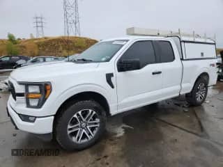 2023 Ford F-150 XL with VIN 1FTEX1EP6PKF68958, listed as a Copart auction lot 80499935 with 46,998 mi miles and Salvage title. Bid and sale history available at DreamBid. Image 1.