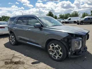 2022 Hyundai Palisade Calligraphy с VIN KM8R7DHE0NU353974, выставлен на аукционе Copart как лот 61457164 с пробегом 24 549 миль миль и Списание • Salvage title. История ставок и продаж доступна на DreamBid. Изображение 4.