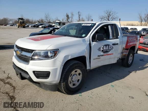 2020 Chevrolet Colorado 2WD Work Truck z VIN 1GCHSBEA2L1193258, wystawiony jako Copart lot #48456375 z przebiegiem 119 634 mil mil oraz Szkoda całkowita • Salvage title. Historia ofert i sprzedaży dostępna na DreamBid. Obrazek 1.