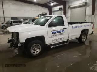 2018 Chevrolet Silverado 1500 Work Truck with VIN 1GCNKNEH1JZ295554, listed as a Copart auction lot 42330645 with 117,721 mi miles and Salvage title. Bid and sale history available at DreamBid. Image 1.