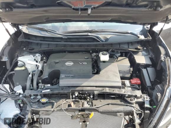 2024 Nissan Murano SL with VIN 5N1AZ2CJ7RC128723, listed as a Copart auction lot 60604335 with 1,456 mi miles and Salvage title. Bid and sale history available at DreamBid. Image 12.