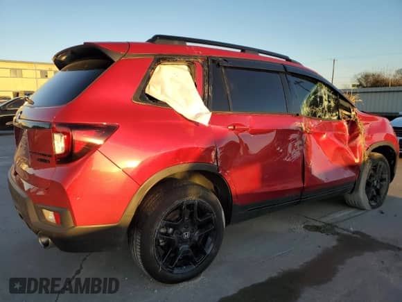 2024 Honda Passport Black Edition с VIN 5FNYF8H84RB001631, выставлен на аукционе Copart как лот 87054964 с пробегом Не указан миль и Списание • Salvage title. История ставок и продаж доступна на DreamBid. Изображение 3.