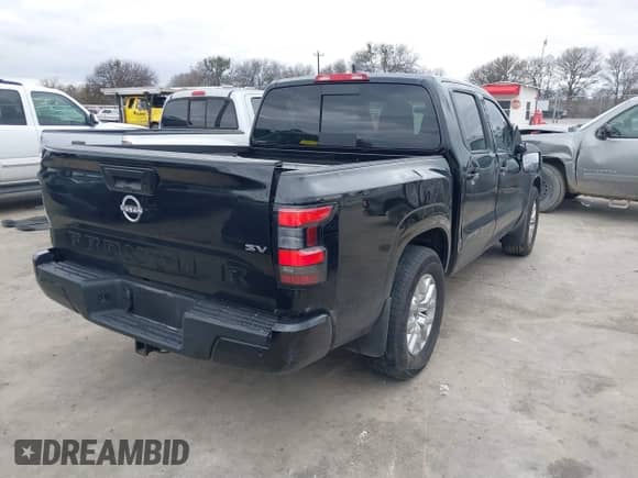 2024 Nissan Frontier SV with VIN 1N6ED1EJ4RN608893, listed as a IAAI auction lot 41298725 with 12,615 mi miles and . Bid and sale history available at DreamBid. Image 4.