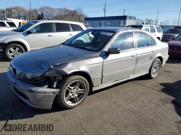 2002 BMW 5 Series 530i with VIN WBADT53402CE93491, listed as a Copart auction lot 42338765 with Not provided miles and Salvage title. Bid and sale history available at DreamBid. Image 1.