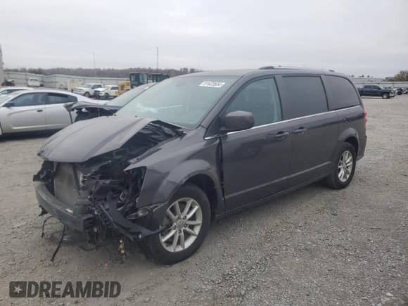 2020 Dodge Grand Caravan Premium Plus with VIN 2C4RDGCG2LR248502, listed as a Copart auction lot 81623654 with 70,201 mi miles and Salvage title. Bid and sale history available at DreamBid. Image 1.