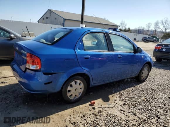 2005 Chevrolet Aveo LS with VIN KL1TD52685B288563, listed as a Copart auction lot 48176515 with 154,510 mi miles and Non repairable. Bid and sale history available at DreamBid. Image 3.