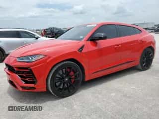 2022 Lamborghini Urus with VIN ZPBUA1ZL0NLA21835, listed as a Copart auction lot 62020714 with 8,344 mi miles and Clean title. Bid and sale history available at DreamBid. Image 1.