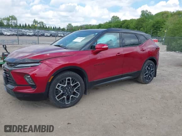 2024 Chevrolet Blazer RS with VIN 3GNKBKRS1RS193064, listed as a IAAI auction lot 42240754 with 15,328 mi miles and . Bid and sale history available at DreamBid. Image 17.