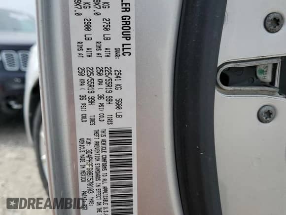 2011 Dodge Journey Crew with VIN 3D4PH3FG0BT570103, listed as a Copart auction lot 51323245 with 224,937 mi miles and Salvage title. Bid and sale history available at DreamBid. Image 15.