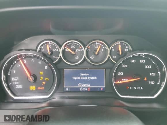 2019 Chevrolet Silverado 1500 RST with VIN 1GCRWDEK4KZ248810, listed as a Copart auction lot 54342085 with 83,070 mi miles and Salvage title. Bid and sale history available at DreamBid. Image 9.